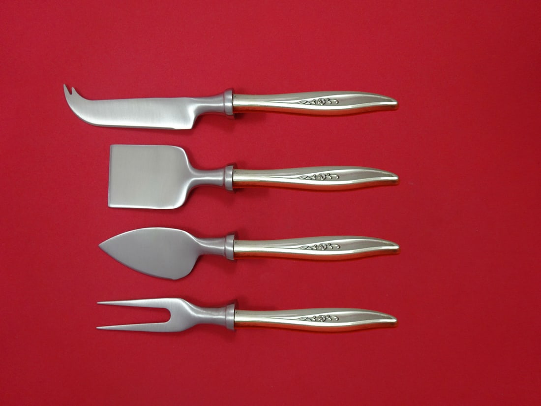 Oneida Twilight Sterling Silver 4-Piece Cheese Serving Set (1 of 1)