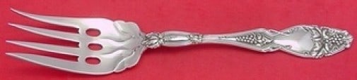 International Sterling Silver Cloeta Cold Meat Fork 8 3/4 inches Grapes: International Sterling Silver Cloeta Cold Meat Fork 8 3/4 inches Grapes Elevate your dining experience with this exquisite serving fork in the Cloeta pattern by International. Crafted from high-qualit