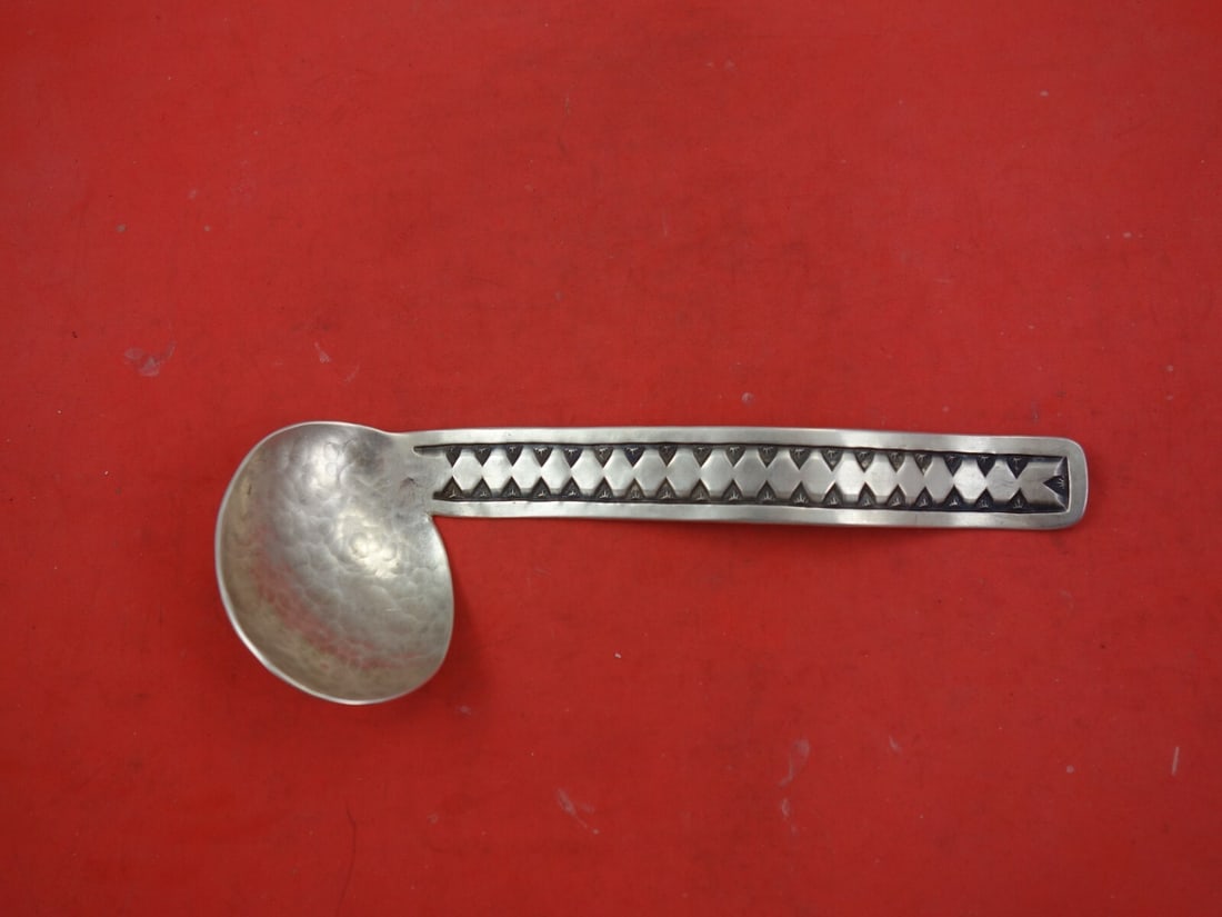 James Fox Indigenous Sterling Silver Gravy Ladle Hand Wrought 7.5 Inch: James Fox Indigenous Sterling Silver Gravy Ladle Hand Wrought 7.5 Inch This exquisite gravy ladle is a stunning piece of Native American craftsmanship by James Fox. Made from high-quality sterling sil