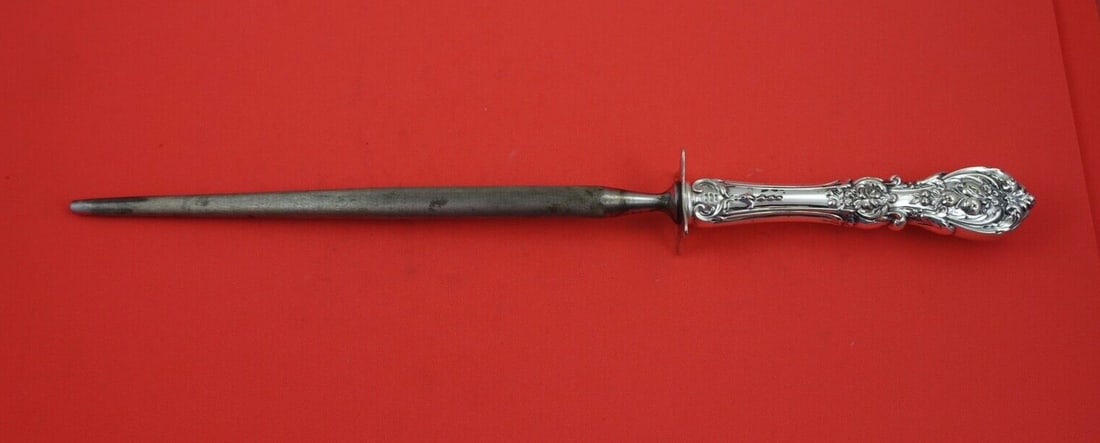 Reed and Barton Francis I Sterling Silver Roast Carving Hone 14 1/2" (1 of 2)