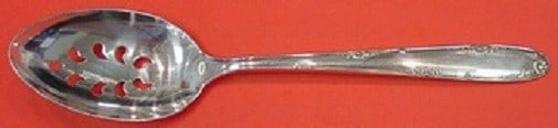 Towle Madeira Sterling Silver Pierced Serving Spoon 9-Hole 8.5 Inch (1 of 2)