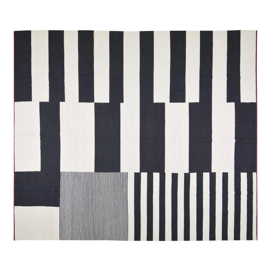 12'8" x 14'9" Wool Flatweave Kilim Rug with Turkish Modern Design (1 of 6)