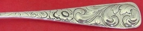 7" Sterling Silver Regular Fork in Durgin Scroll Pattern - 2