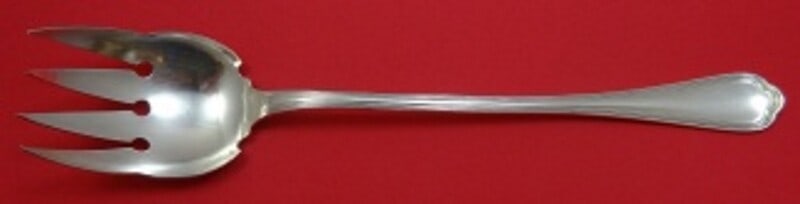 Christofle Spatours Silverplate Serving Fork 10.5 Inch Vintage: Christofle Spatours Silverplate Serving Fork 10.5 Inch Vintage This exquisite buffet fork from the Spatours pattern by Christofle is a stunning addition to any silverware collection. Measuring 10 1/2 
