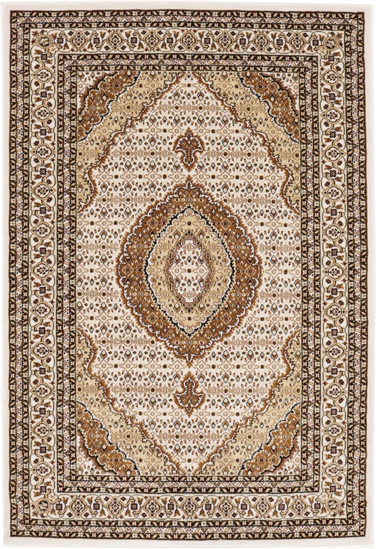 Vintage Floral Design 4x6 Area Rug Ivory Machine Made: Vintage Floral Design 4x6 Area Rug Ivory Machine Made Enhance your living space with this vintage-style area rug featuring a classic ivory floral design. This machine-made rug is crafted from durable 
