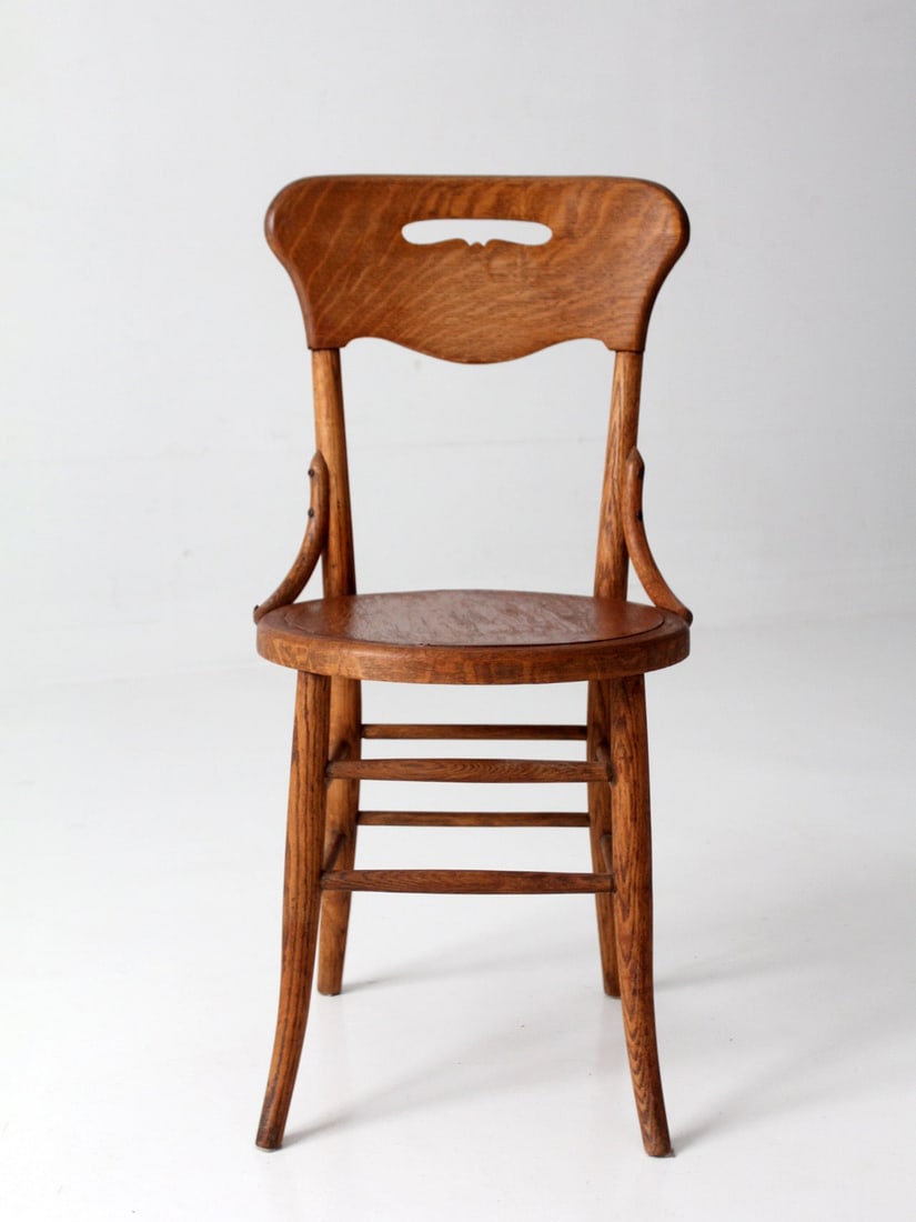 Oak Arts and Crafts Side Chair 34.5 inch (1 of 16)