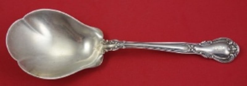 Gorham Chantilly Sterling Silver Berry Serving Spoon Tulip Bowl 9" (1 of 1)