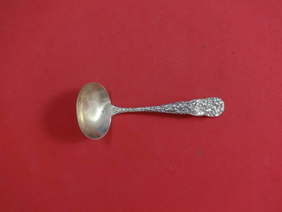 Stieff Chrysanthemum Sterling Silver 6 Gravy Ladle (1 of 1)