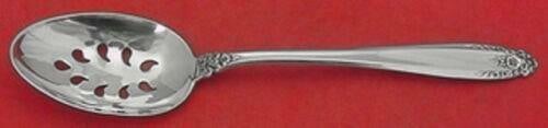 International Prelude Sterling Silver 9 Hole Pierced Serving Spoon 8 1/2 (1 of 2)