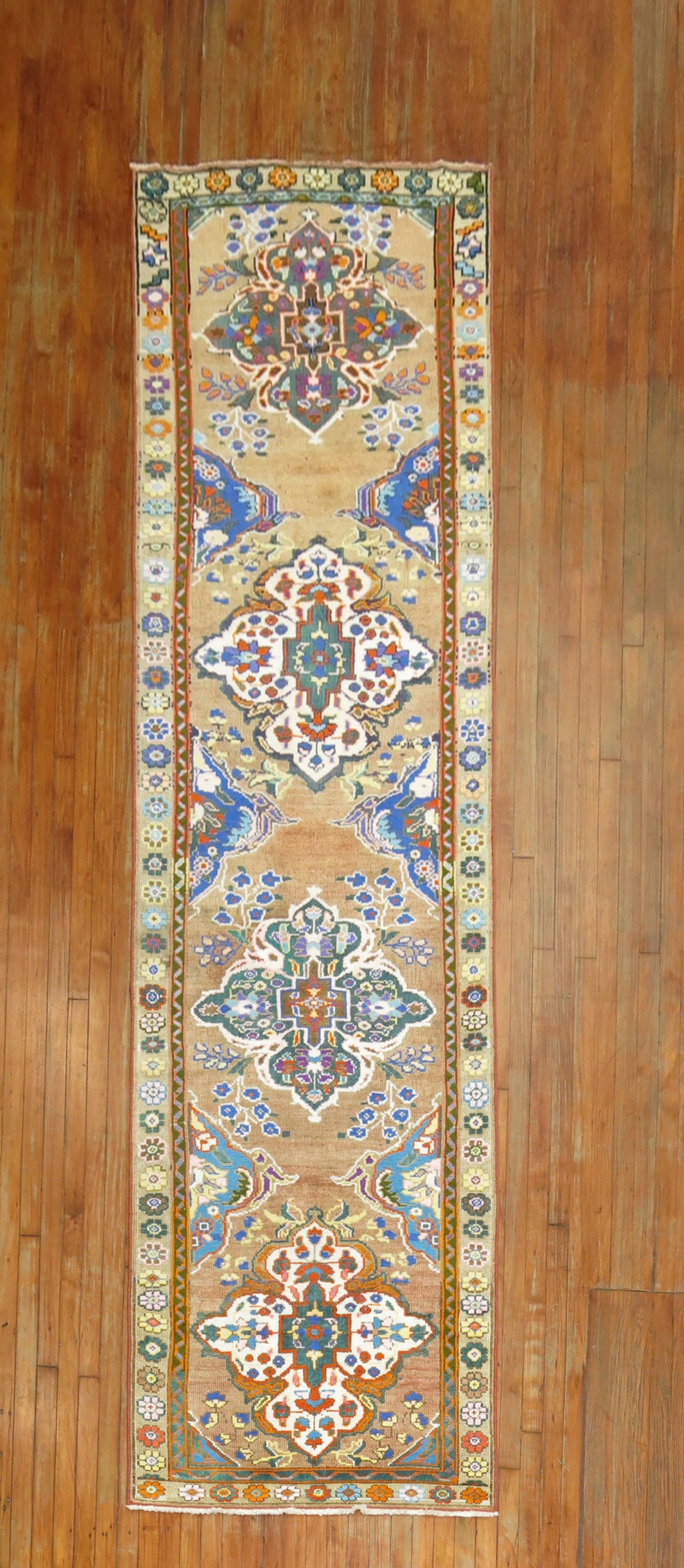 3' 3" x 12' 1" Mid 20th Century Anatolian Turkish Runner (1 of 7)