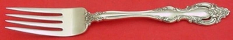 Sterling Silver Regular Fork Du Maurier Pattern 7 3/8 Inch (1 of 1)