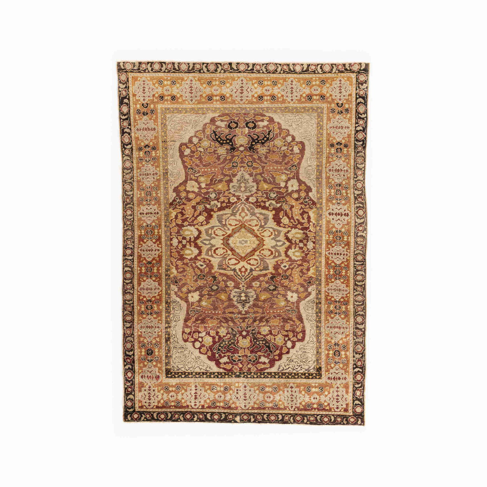 Authentic Handmade Anadol Wool Carpet 53.9 x 79.5 Inches: Authentic Handmade Anadol Wool Carpet 53.9 x 79.5 Inches Experience the exquisite craftsmanship of this Authentic Handmade Anadol Carpet, meticulously crafted from high-quality wool on wool. With its 