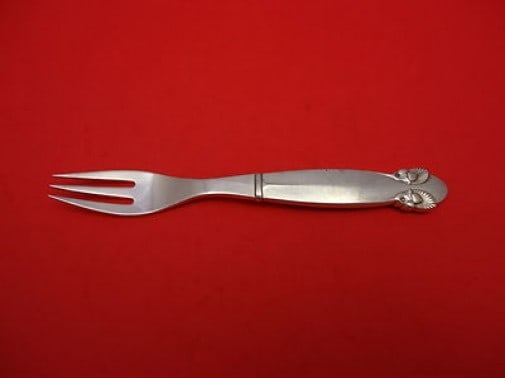 Georg Jensen Bittersweet Sterling Silver 6 Inch Fruit Dessert Fork: Georg Jensen Bittersweet Sterling Silver 6 Inch Fruit Dessert Fork This exquisite fruit dessert fork from the Bittersweet pattern by Georg Jensen is a timeless piece crafted from sterling silver. With