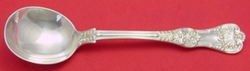 Tiffany & Co English King Sterling Silver Cream Soup Spoon 6 5/8" (1 of 2)