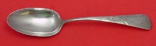 Gorham Marguerite Engraved Sterling Silver Serving Spoon 8.25" (1 of 2)