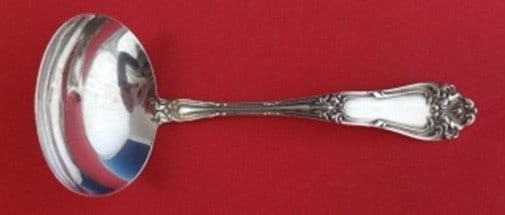 Sterling Silver Champlain Gravy Ladle 6 Inch by Amston: Sterling Silver Champlain Gravy Ladle 6 Inch by Amston This is a sterling silver gravy ladle in the Champlain pattern by Amston and Frank Whiting. Made in the United States between 1900 and 1940, this