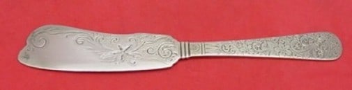 Whiting Sterling Silver Antique Acid Etched Master Butter Knife 1878-1911 (1 of 1)