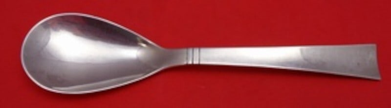 Allan Adler Sunset Sterling Silver Preserve Spoon 7 Inch Serving Piece (1 of 2)