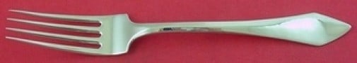 Durgin Chatham Sterling Silver Dinner Fork 8 Inch Flatware: Durgin Chatham Sterling Silver Dinner Fork 8 Inch Flatware This exquisite Chatham dinner fork, crafted by Durgin, features a stunning design in sterling silver. Measuring 8 inches in length, it showca