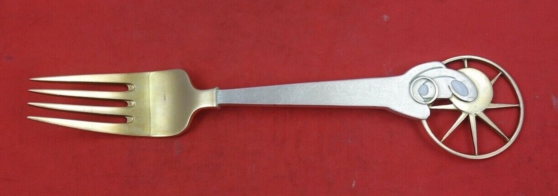 A. Michelsen 1942 Christmas Sterling Silver Fork Madonna Design: A. Michelsen 1942 Christmas Sterling Silver Fork Madonna Design This exquisite Christmas fork by A. Michelsen is crafted from sterling silver and features the iconic Lunding Madonna and Child design. 