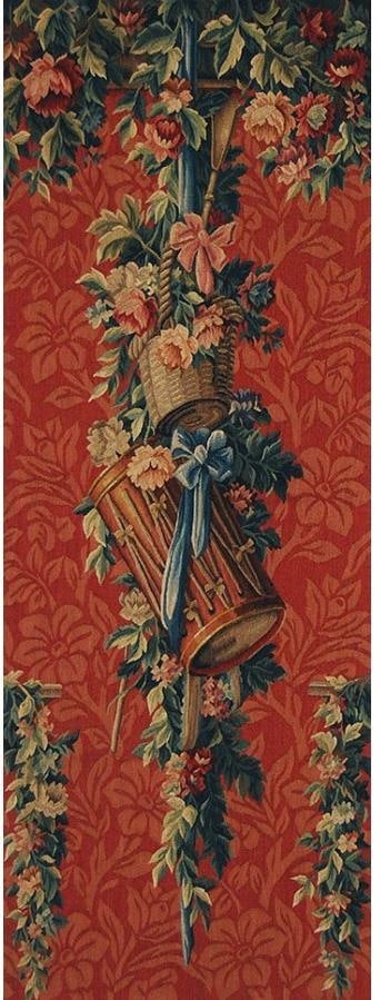 Provence Home Cream Aubusson Tapestry with Rod Pocket 25x65: Provence Home Cream Aubusson Tapestry with Rod Pocket 25x65 Introducing a stunning cream tapestry, perfect for adding a vintage touch to your home decor. This elegant piece is designed in the Aubusson