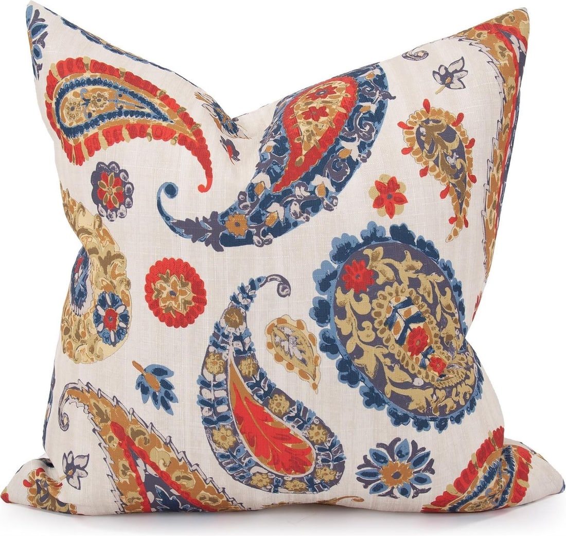 Howard Elliott Colorful Boteh Sand Pillow 20x20 Boho Chic: Howard Elliott Colorful Boteh Sand Pillow 20x20 Boho Chic Add a touch of elegance to your space with this colorful Boteh sand pillow, designed in a chic boho style. This square pillow features a vibra