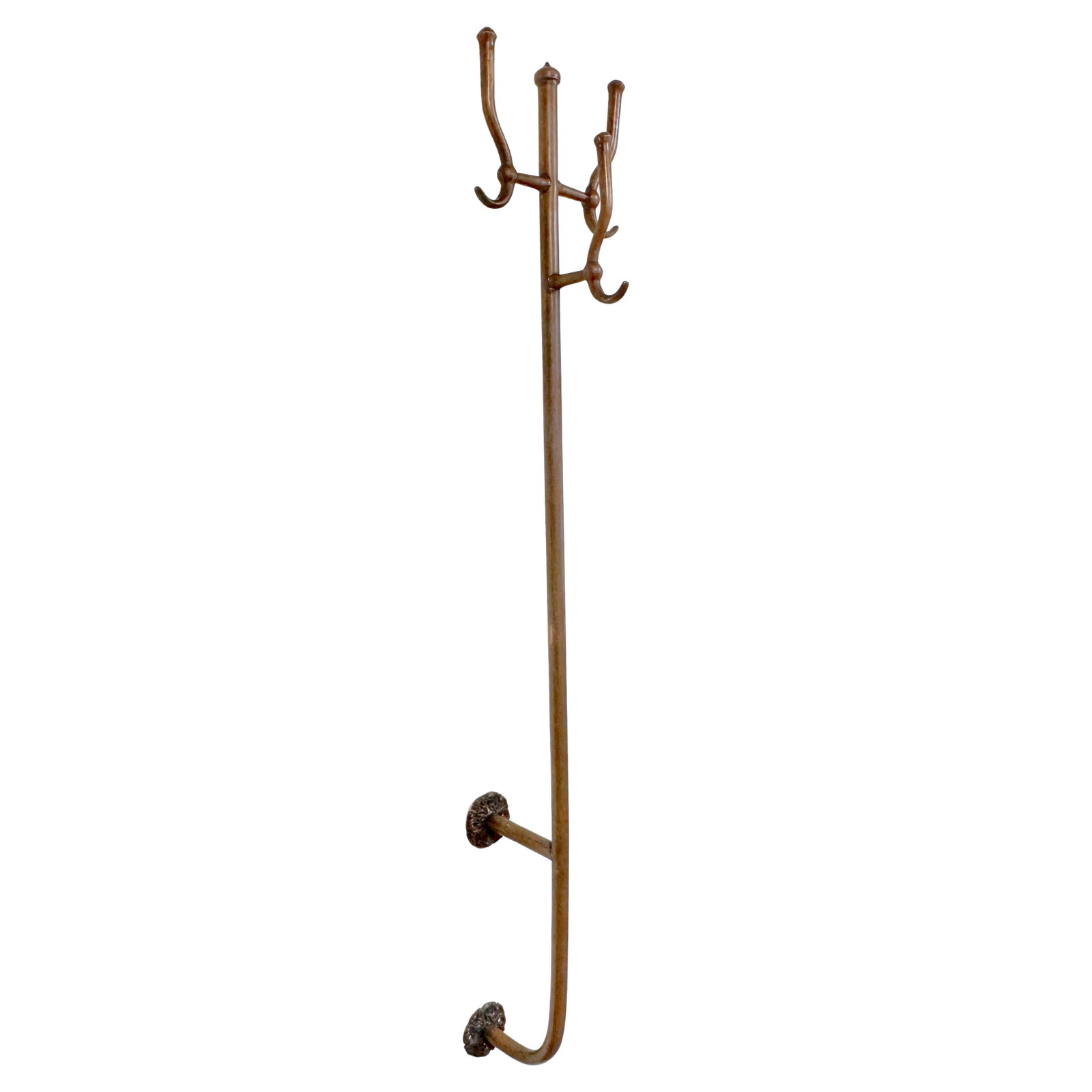 Victorian Brass Trident Coat Hat Rack Circa 1890 Antique (1 of 11)