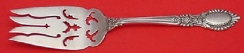 Reed & Barton Guildhall Sterling Silver 7 5/8 Cold Meat Fork: Reed & Barton Guildhall Sterling Silver 7 5/8 Cold Meat Fork Introducing the Guildhall Cold Meat Fork by Reed and Barton, a finely crafted serving fork designed for elegance and functionality. This ex