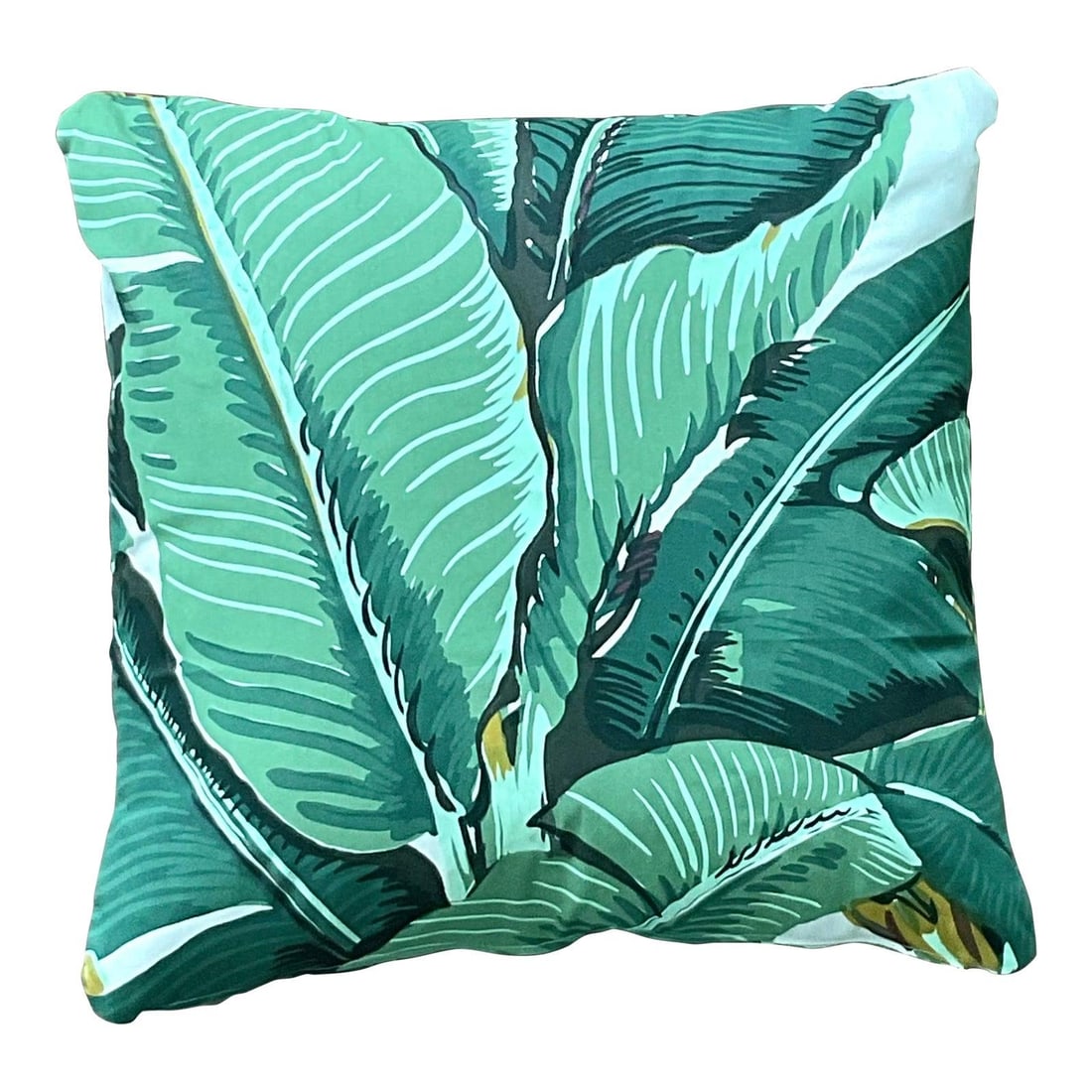 Vintage Boho CW Stockwell Martinique Green Throw Pillows Pair (1 of 9)
