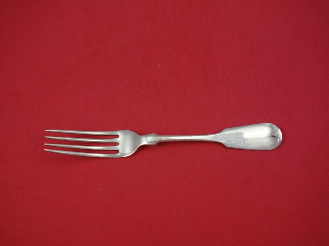 Gorham Tipt Sterling Silver Dinner Fork 7 3/4 Antique Flatware: Gorham Tipt Sterling Silver Dinner Fork 7 3/4 Antique Flatware Discover the elegance of this Tipt by Gorham sterling silver dinner fork, measuring 7 3/4". Crafted by the renowned maker Gorham between 