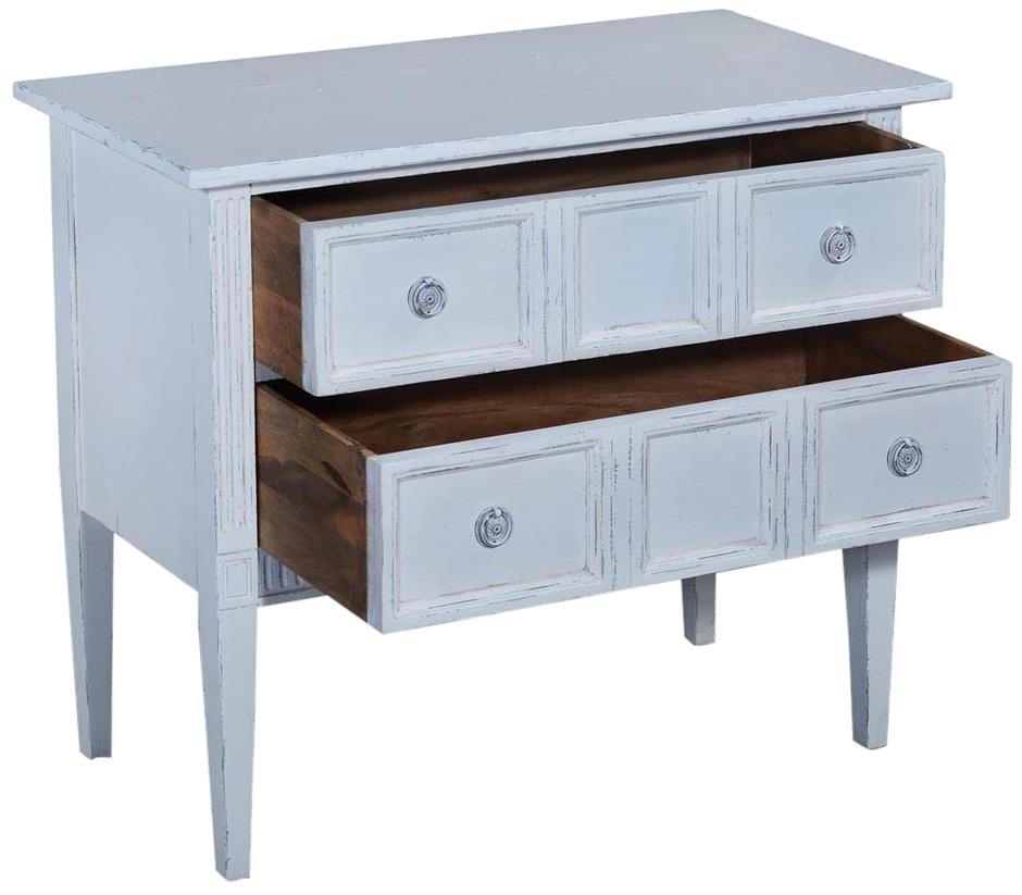 Eliot White Chest Solid Wood Transitional Style (1 of 5)