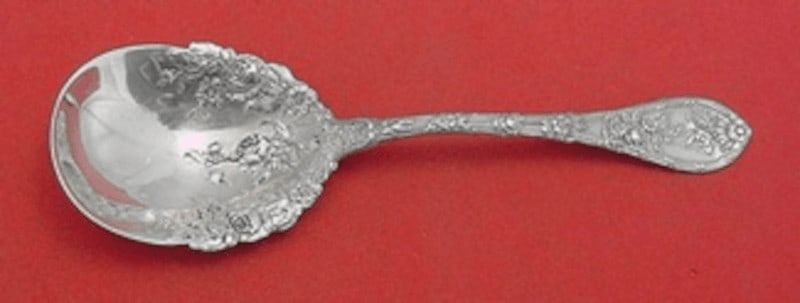 Dauphin Pattern Sterling Silver Serving Spoon by Durgin 6 1/4 Inches: Dauphin Pattern Sterling Silver Serving Spoon by Durgin 6 1/4 Inches This exquisite sugar spoon from the esteemed Dauphin pattern by Durgin-Gorham is crafted from high-quality sterling silver. Measuri