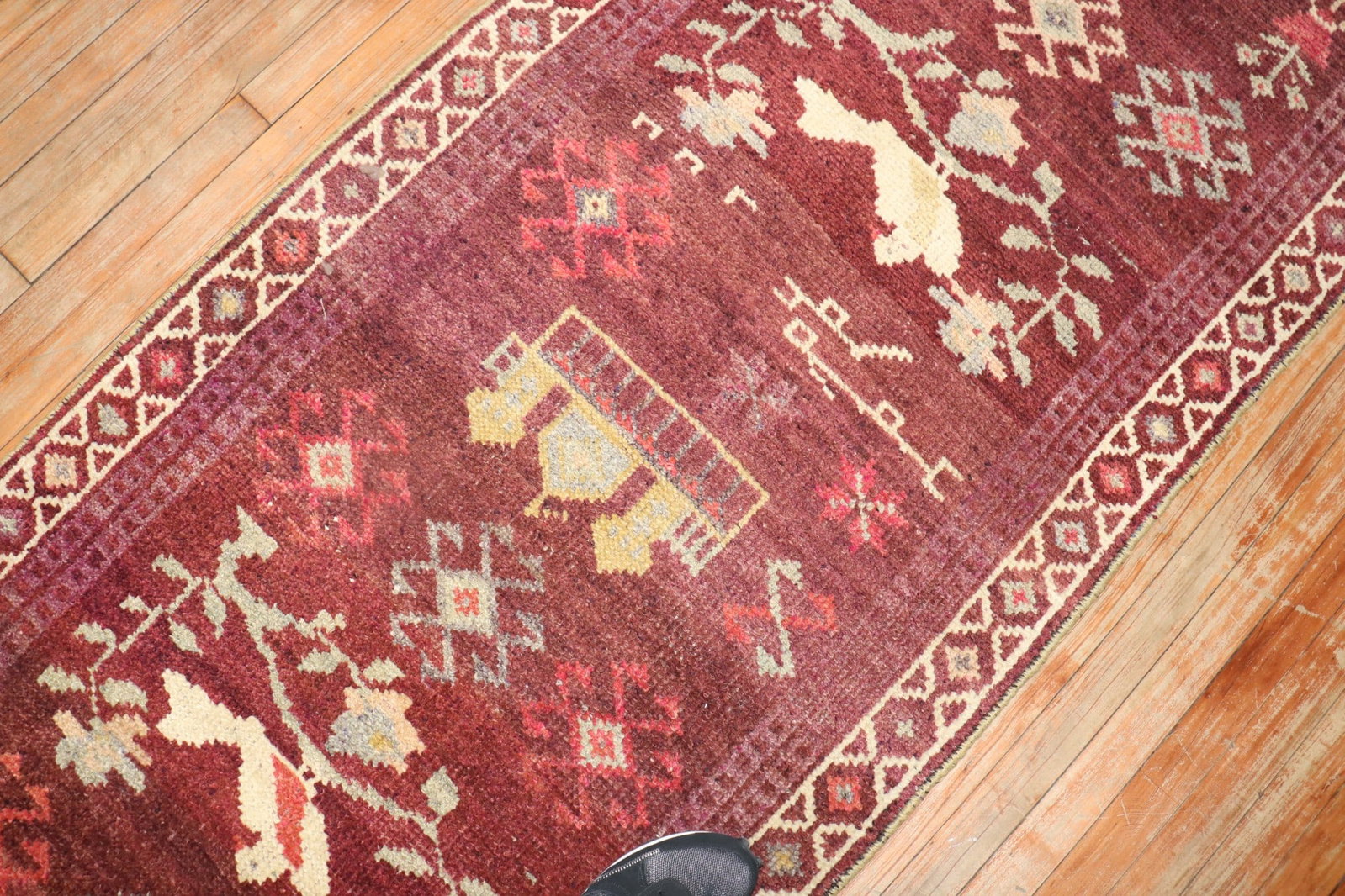 3' 1" x 11' 3" Anatolian Turkish Runner in Eggplant (1 of 6)
