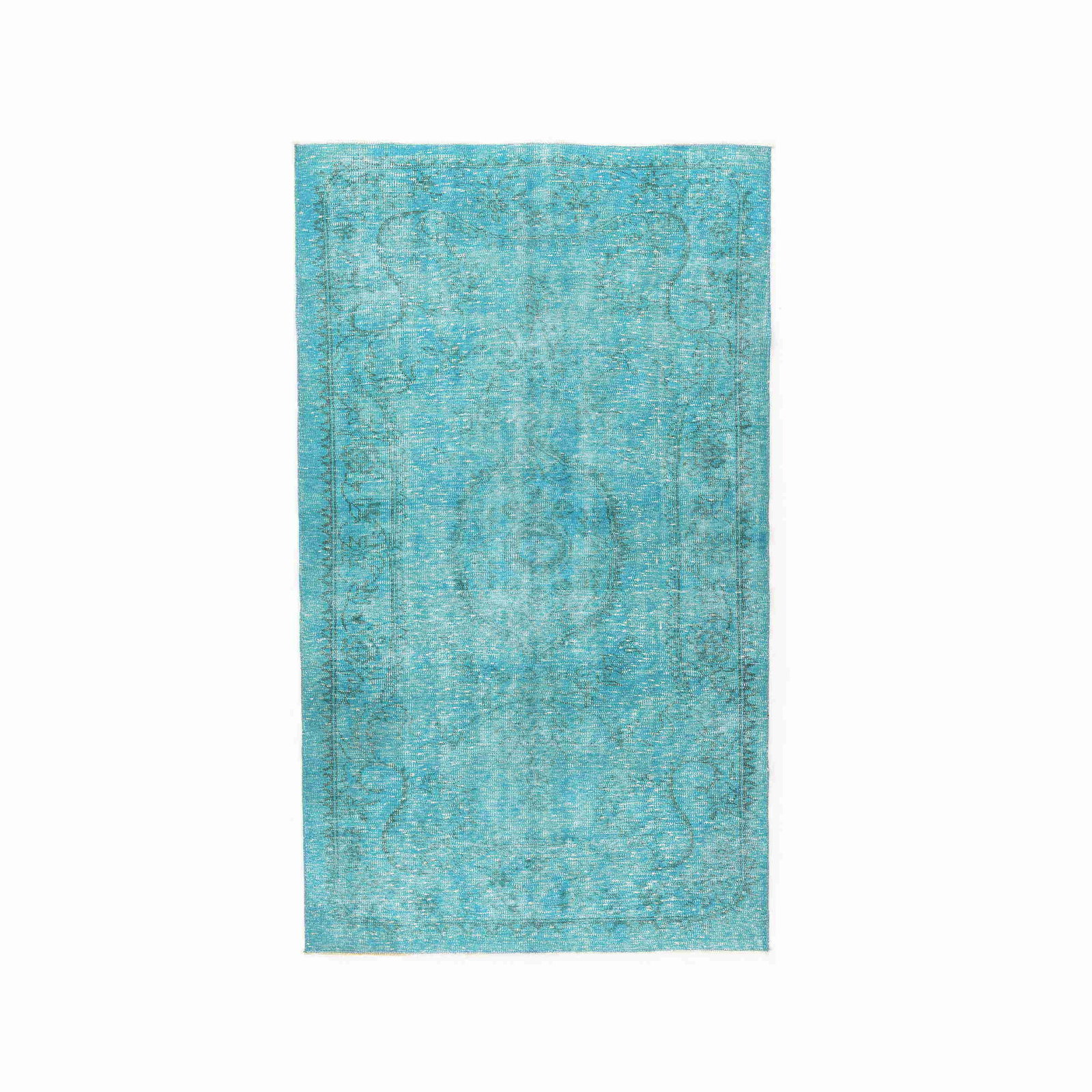Vintage Handmade Wool on Cotton Carpet 54.7 x 94.1: Vintage Handmade Wool on Cotton Carpet 54.7 x 94.1 Discover the beauty of this Authentic Handmade Vintage Carpet, crafted with care from wool on cotton. This stunning piece features double knot weavin