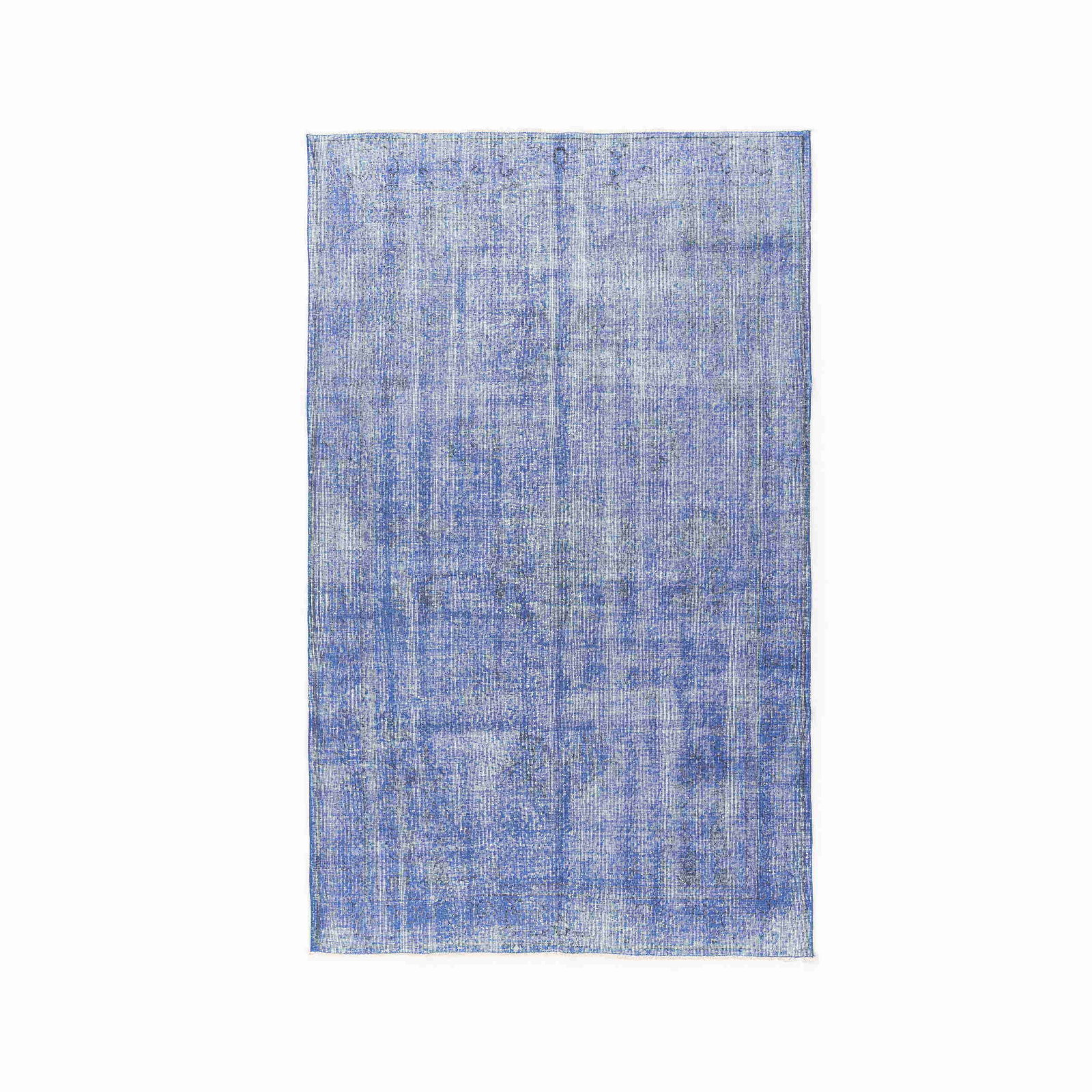 Handmade Vintage Carpet Wool on Cotton 65.4 x 107.9 Inches: Handmade Vintage Carpet Wool on Cotton 65.4 x 107.9 Inches This authentic handmade vintage carpet showcases exquisite craftsmanship with a luxurious wool-on-cotton construction. Featuring a weaving te