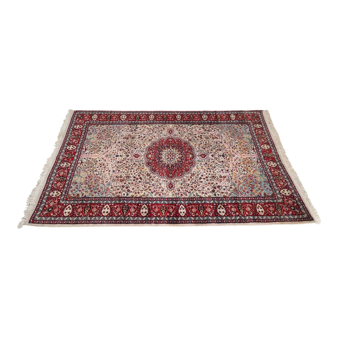 7 '2 X 10'2 Hand Woven Wool Oriental Style Rug Red (1 of 10)