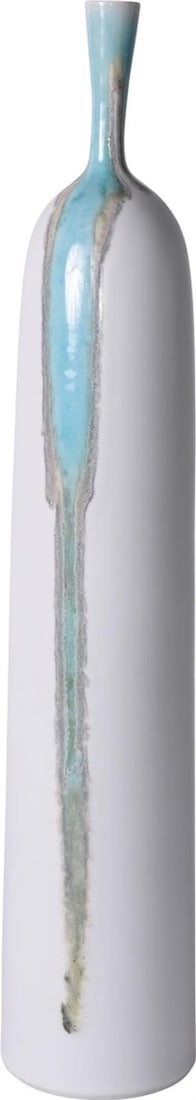 Handmade Brook Collection Ceramic Bottle 27H x 5W x 5D: Handmade Brook Collection Ceramic Bottle 27H x 5W x 5D Introducing the Traditional Brook Collection Ceramic Bottle, a stunning handmade piece that brings elegance to any space. Standing at 27 inches t