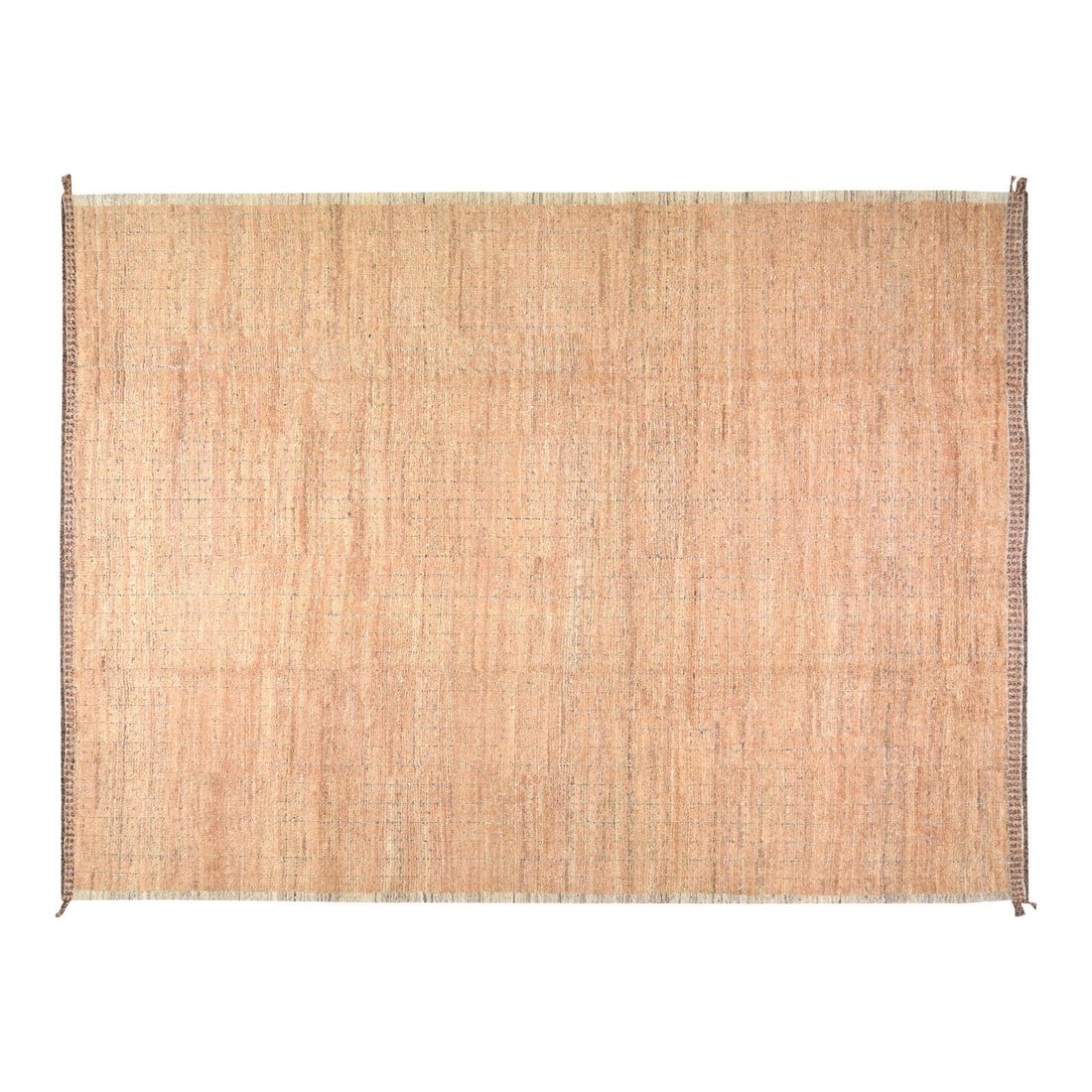 9'1 x 12'5 Wool Area Rug Hand Knotted Moroccan Design: 9'1 x 12'5 Wool Area Rug Hand Knotted Moroccan Design This Moroccan hand-knotted wool rug is crafted using traditional techniques, offering a blend of timeless artistry and modern design. Its durable 