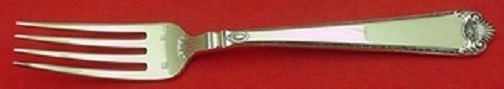 Tuttle Lamerie Sterling Silver Dinner Fork 7 7/8": Tuttle Lamerie Sterling Silver Dinner Fork 7 7/8" Sterling silver dinner fork in the Lamerie by Tuttle pattern. Made by Tuttle in the United States, this pre-owned piece dates to the 1900-1940 period 