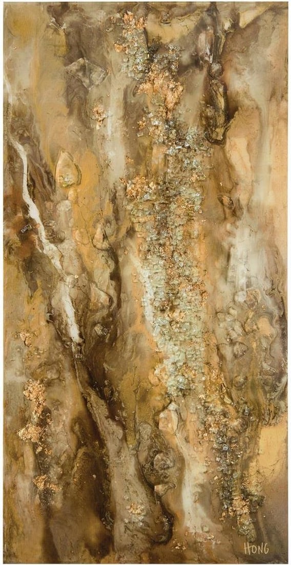 Mary Hong Radiant Earth II High-Gloss Glass Art 72x36 (1 of 1)