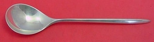 Cohr Trinita Sterling Silver Place Soup Spoon 7 1/8 Vintage Flatware: Cohr Trinita Sterling Silver Place Soup Spoon 7 1/8 Vintage Flatware Discover the elegance of the Trinita pattern by Cohr with this exquisite sterling silver place soup spoon. Measuring 7 1/8 inches, 