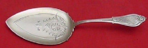 Whiting Armor Sterling Silver Pie Server 8 3/4" Monogrammed: Whiting Armor Sterling Silver Pie Server 8 3/4" Monogrammed This exquisite pie server from the Armor pattern by Whiting is a prime example of sterling silver craftsmanship from the late 19th century. 