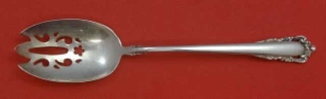 Lunt Carillon Sterling Silver Slotted Serving Spoon 8 1/4 inches (1 of 1)