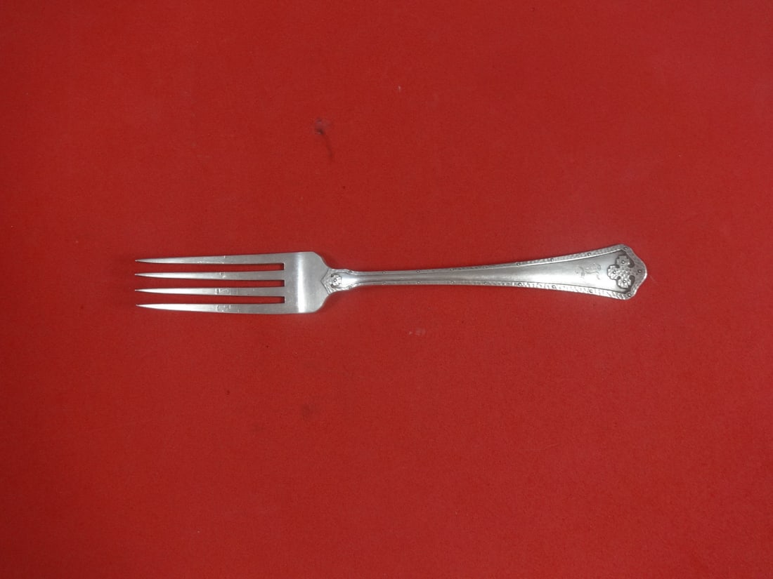 Wallace Carmel Sterling Silver Dinner Fork 7 5/8 Inch Heirloom: Wallace Carmel Sterling Silver Dinner Fork 7 5/8 Inch Heirloom This elegant dinner fork is part of the Carmel pattern by Wallace, crafted from high-quality sterling silver. Measuring 7 5/8 inches, it 