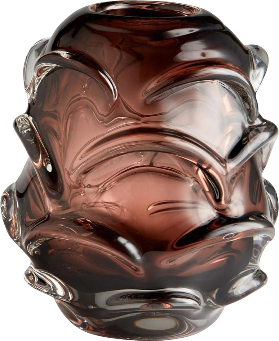 Cyan Lunaria Collection Purple Art Glass Vase 8.75 inches: Cyan Lunaria Collection Purple Art Glass Vase 8.75 inches Discover the beauty of the Unique Purple Art Glass Vase from the Lunaria Collection, designed in an elegant Art Nouveau style. This eye-catchi