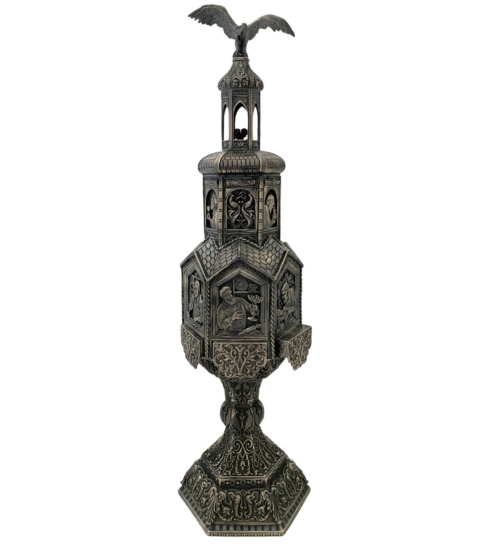 Ezra Landau 925 Sterling Silver Handmade Besamim Holder 23 Inch (1 of 12)
