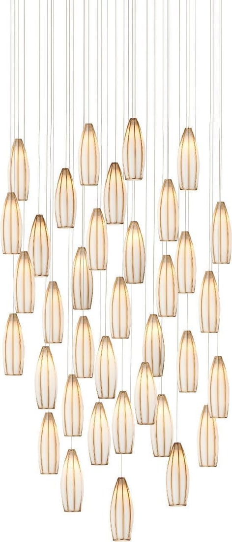 Currey Parish 36-Light Adjustable Pendant Brass (1 of 4)
