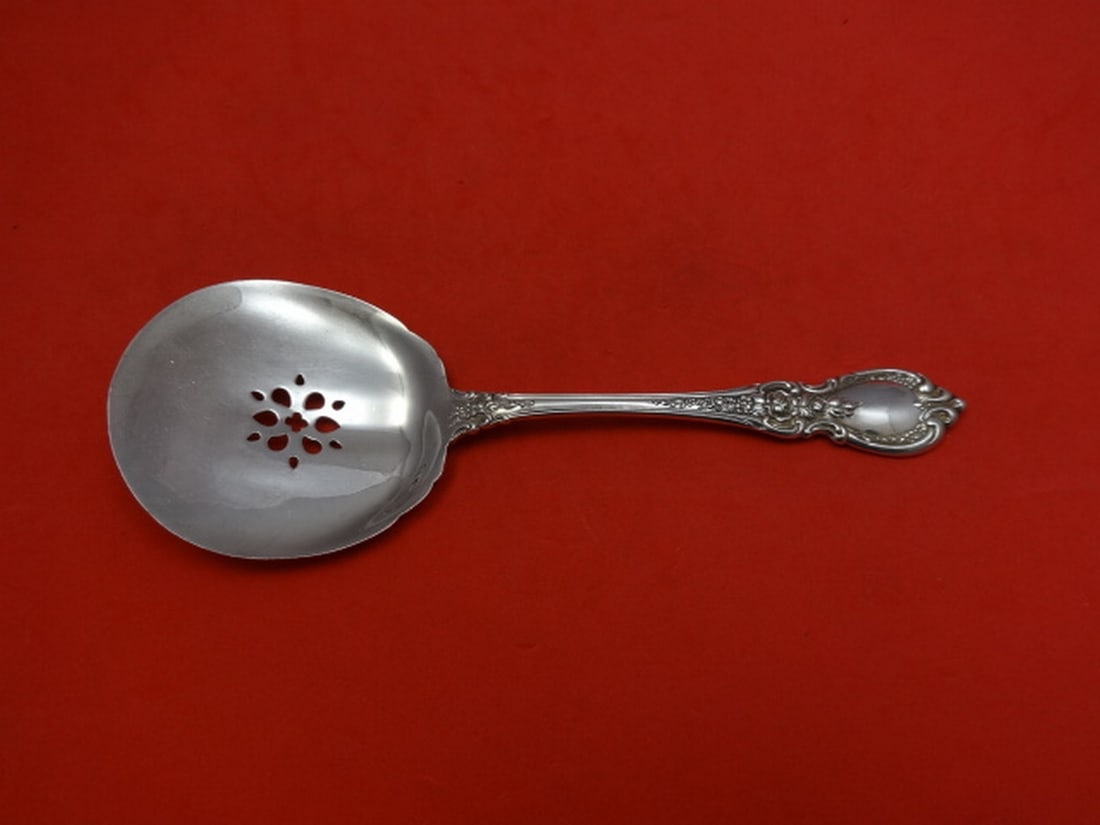 Towle Charlemagne Sterling Silver Pierced Tomato Server 7 3/4 in: Towle Charlemagne Sterling Silver Pierced Tomato Server 7 3/4 in A sterling silver tomato server in the Charlemagne pattern by Towle. This serving piece is post-1940, made in the United States, and me