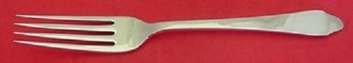 Tiffany & Co Clinton Sterling Silver Dinner Fork 7.5 inches: Tiffany & Co Clinton Sterling Silver Dinner Fork 7.5 inches This exquisite dinner fork is part of the iconic Clinton pattern by Tiffany & Co., crafted from high-quality sterling silver. Measuring 7 1/