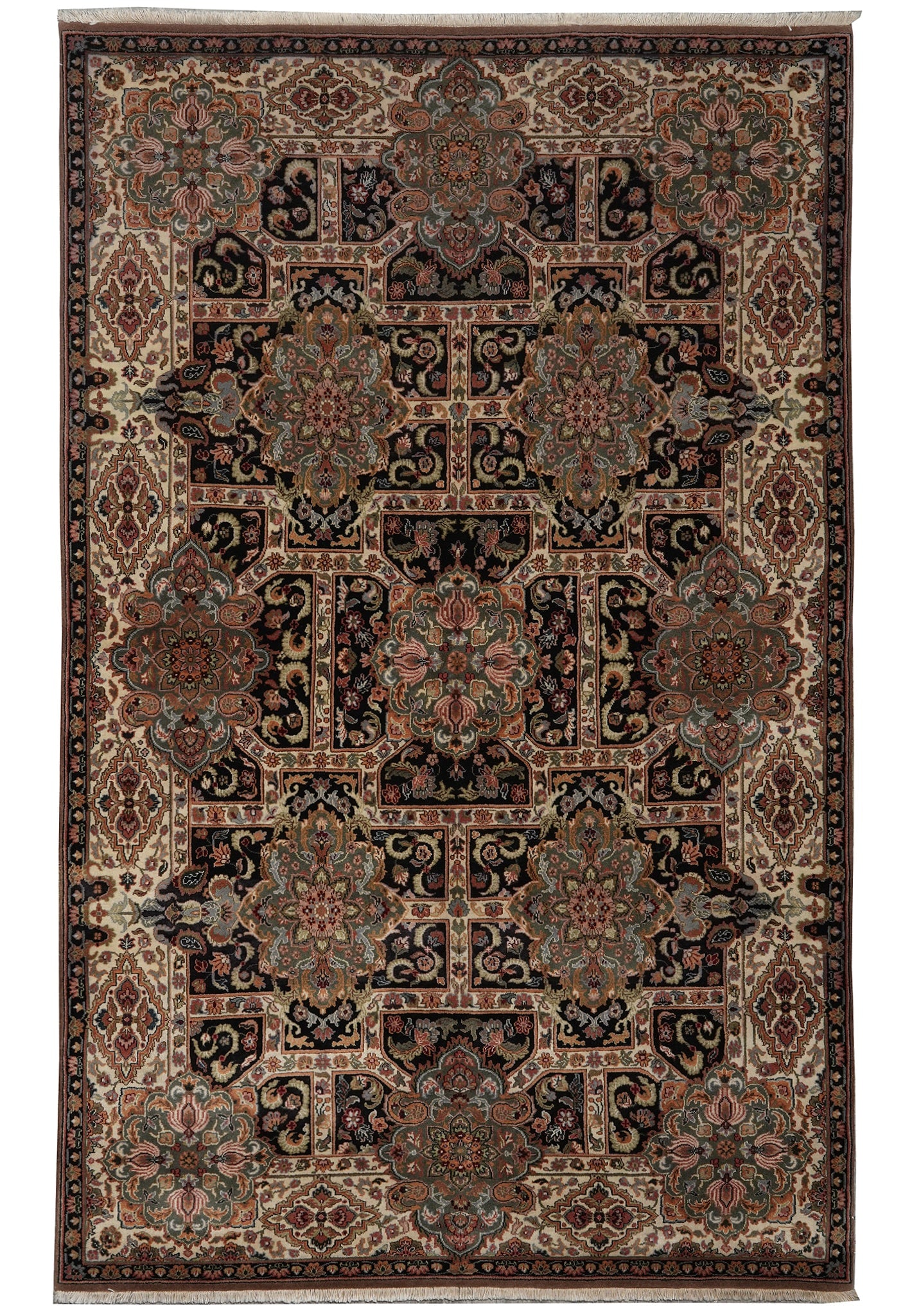 5.9 x 9.3 Jaipur Hand-Knotted Wool Floral Area Rug (1 of 14)